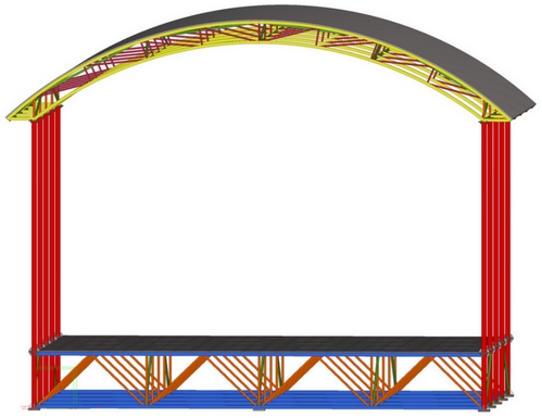 TANEČNÉ PÓDIUM (javisko) 8 x 6 m - ZANZI